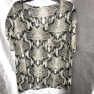 Snakeskin blouse